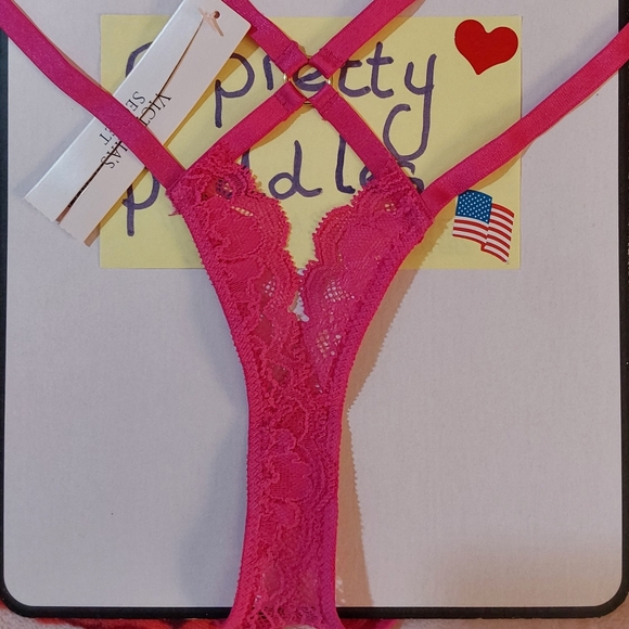 π VS Very Sexy Lace Strappy Thong Panty π - Picture 7 of 16